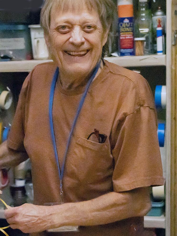 UAB volunteer repairman in work area