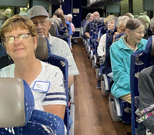 People on a bus